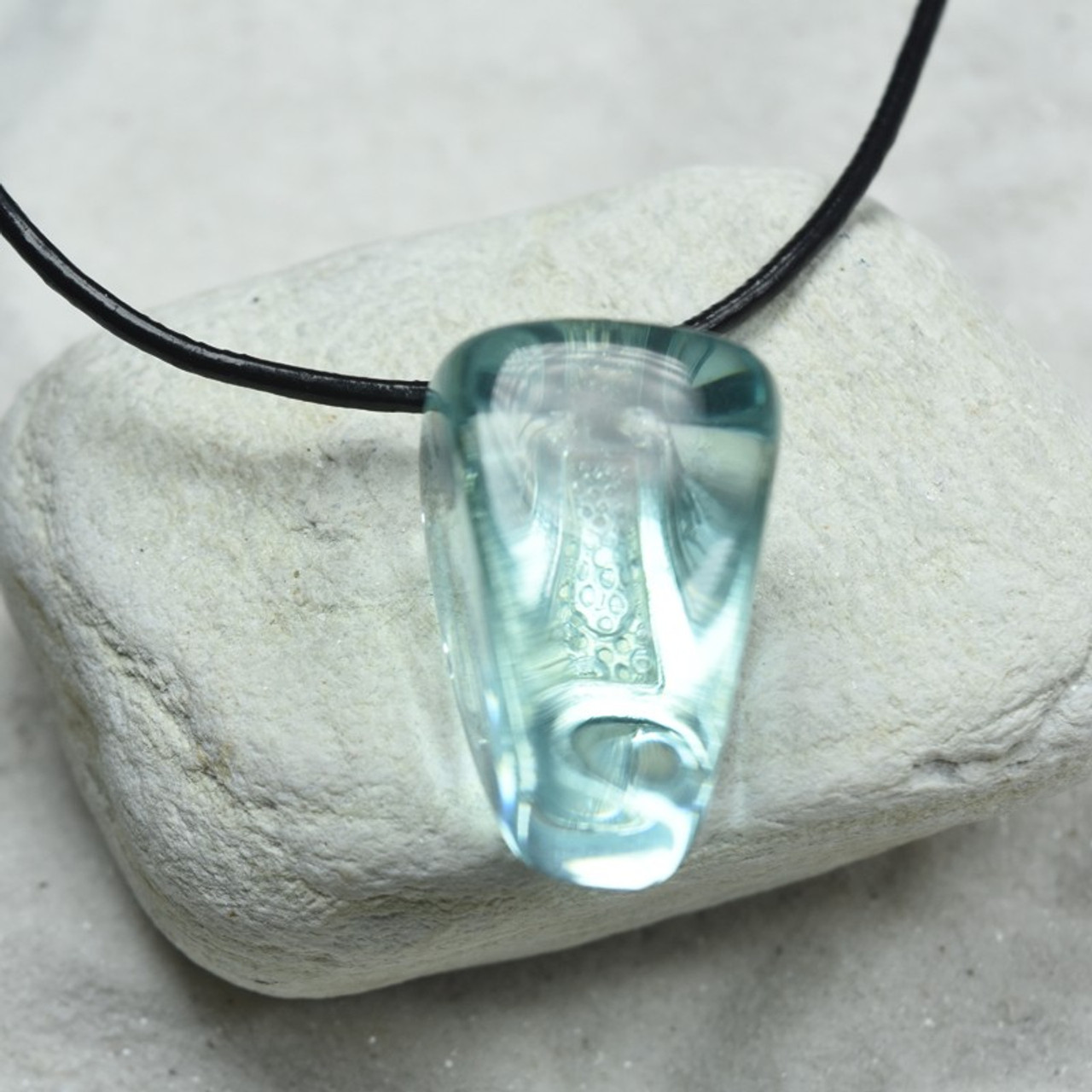 Blue Obsidian Stone Pendant