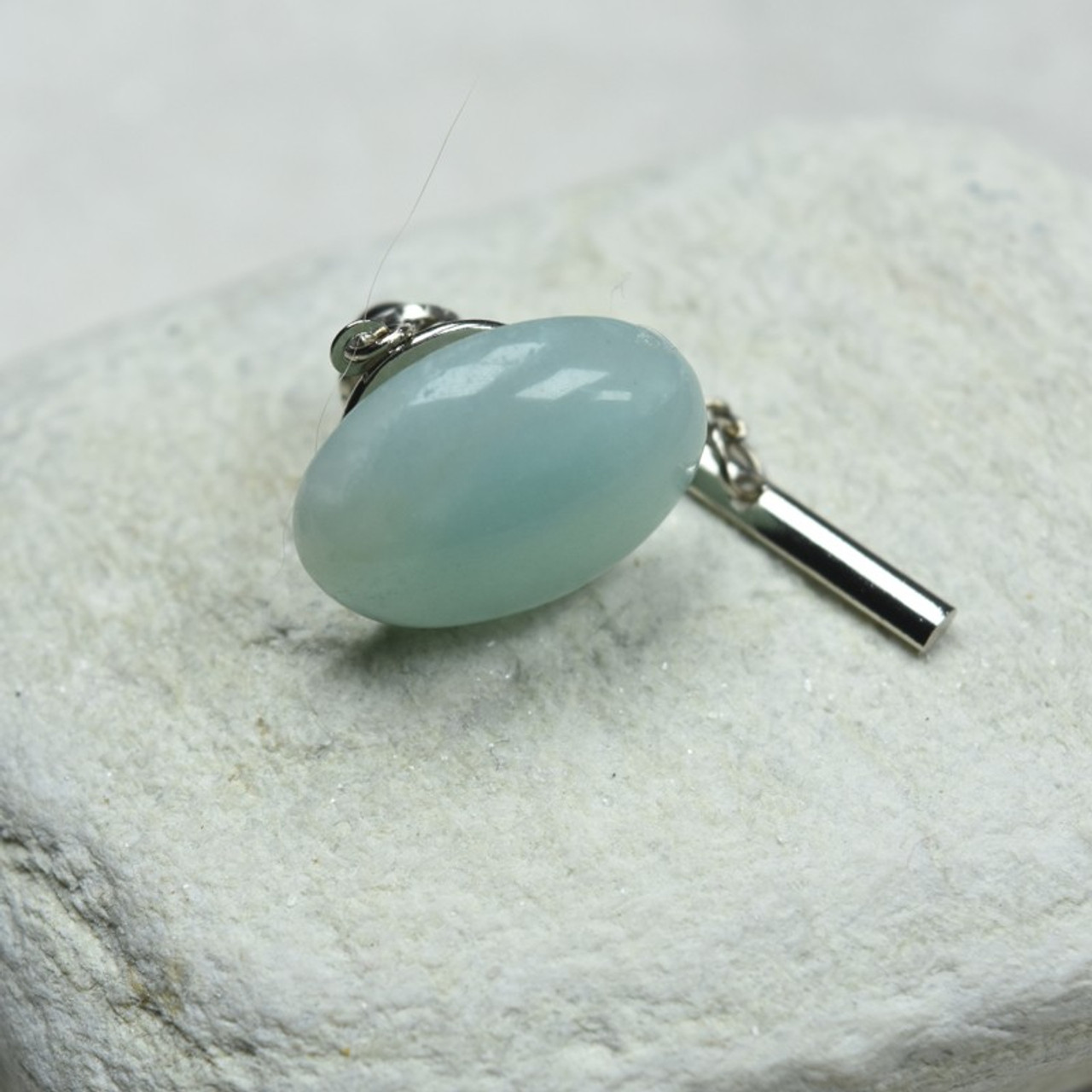 Amazonite Stone Tie Tack