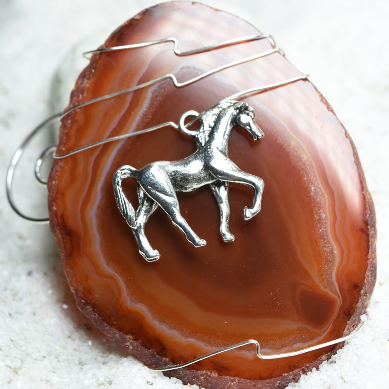 Wire Wrapped Horse Ornament