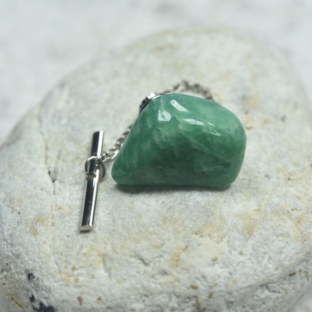 Amazonite Stone Tie Tack