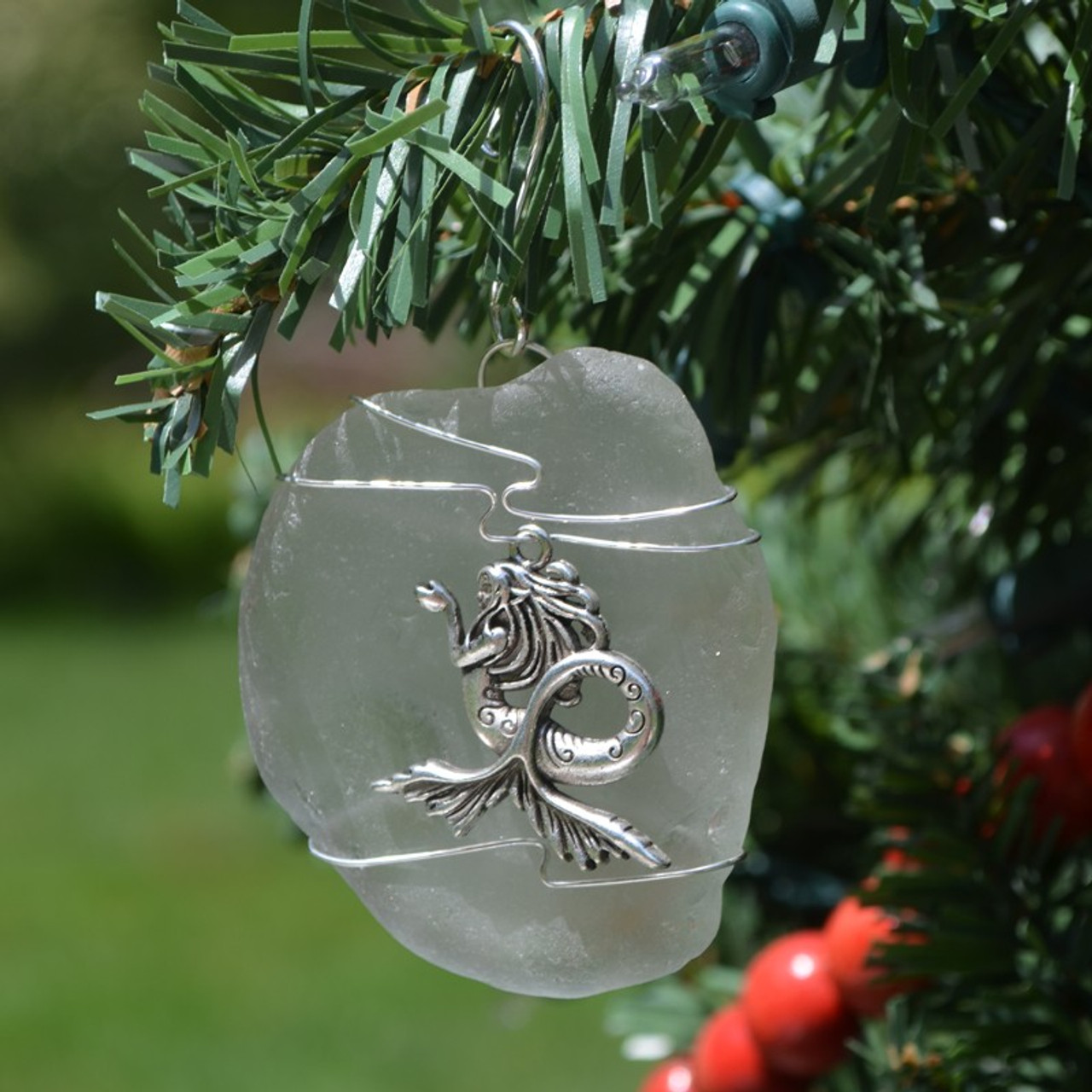 Sea Glass Mermaid Ornament