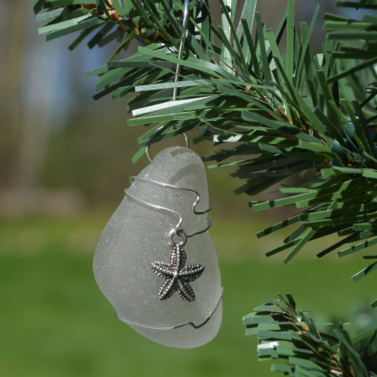 Starfish Sea Glass Ornament