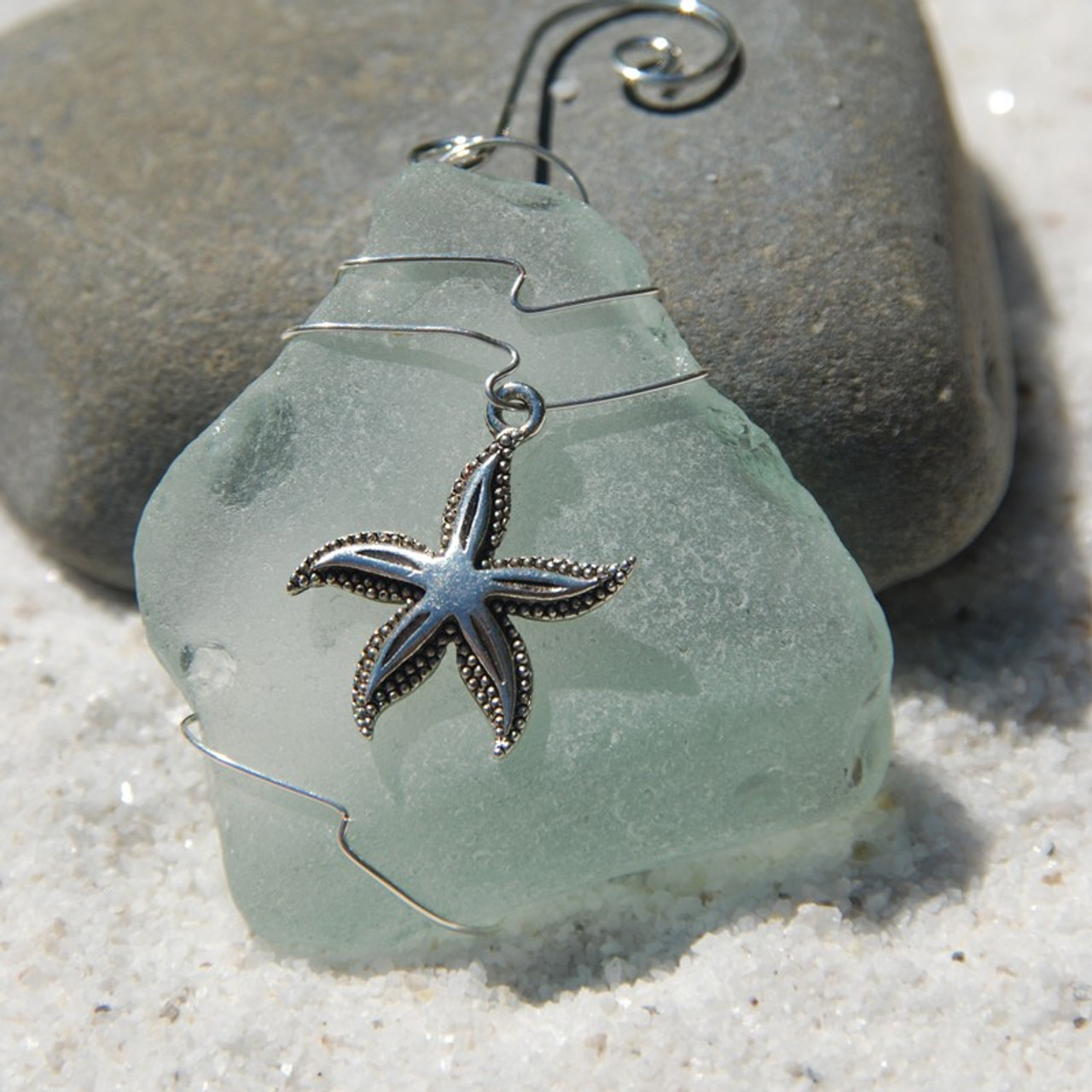 Starfish Sea Glass Ornament