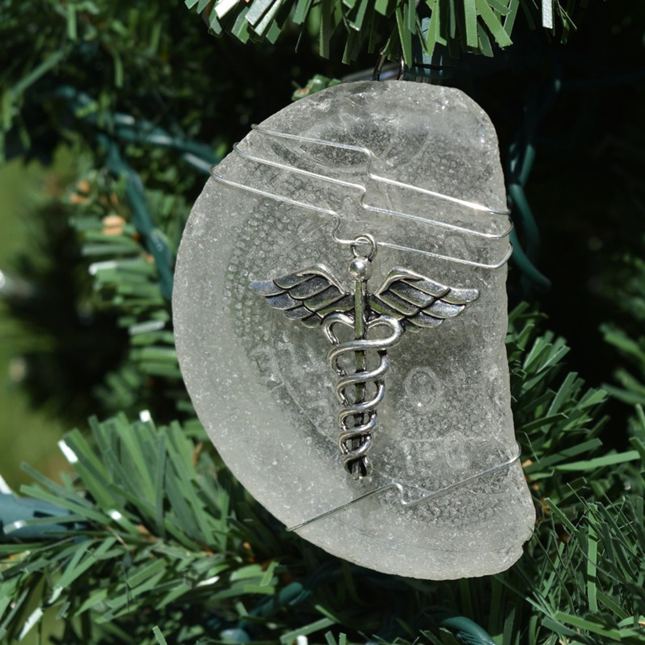 Medical Caduceus Christmas Ornament