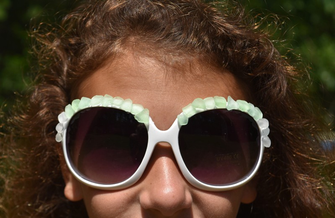 Aqua Sea Glass Sunglasses