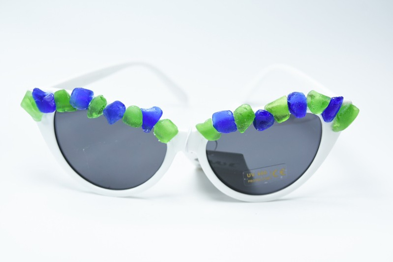 Decorative Sea Glass Sunglasses