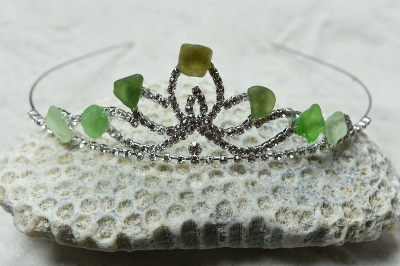 Green Sea Glass Tiara