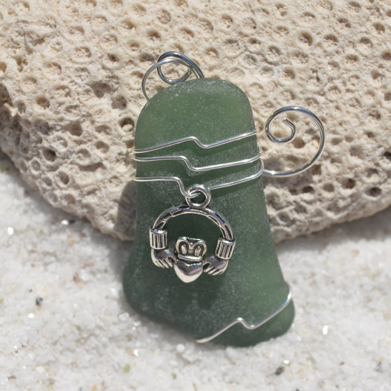 Wire Wrapped Claddagh Christmas Ornament