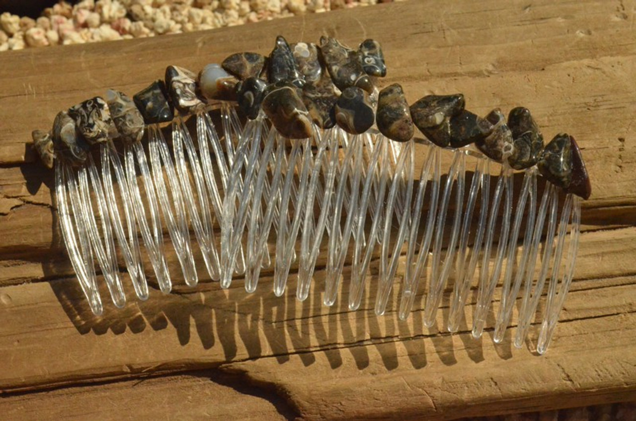 Turritella Stone Hair Combs 