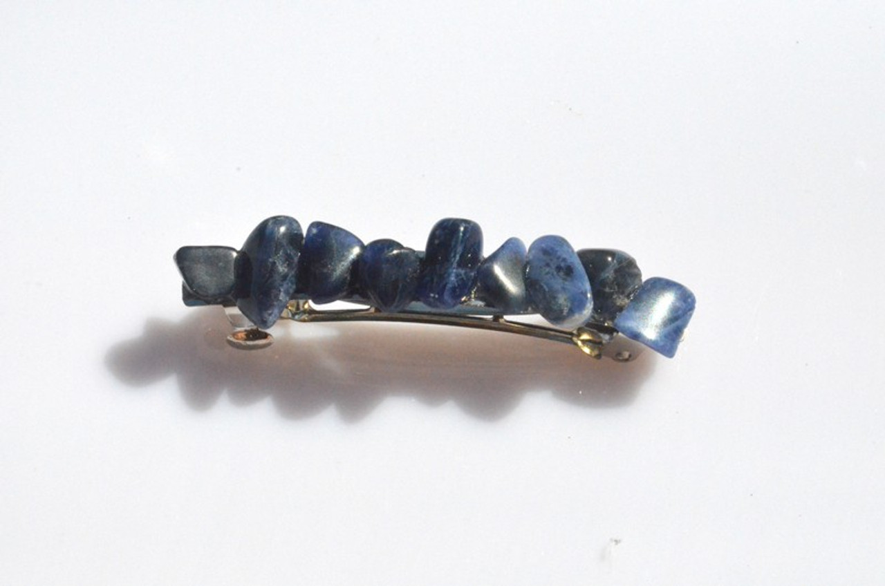 Sodalite Stone French Barrette 