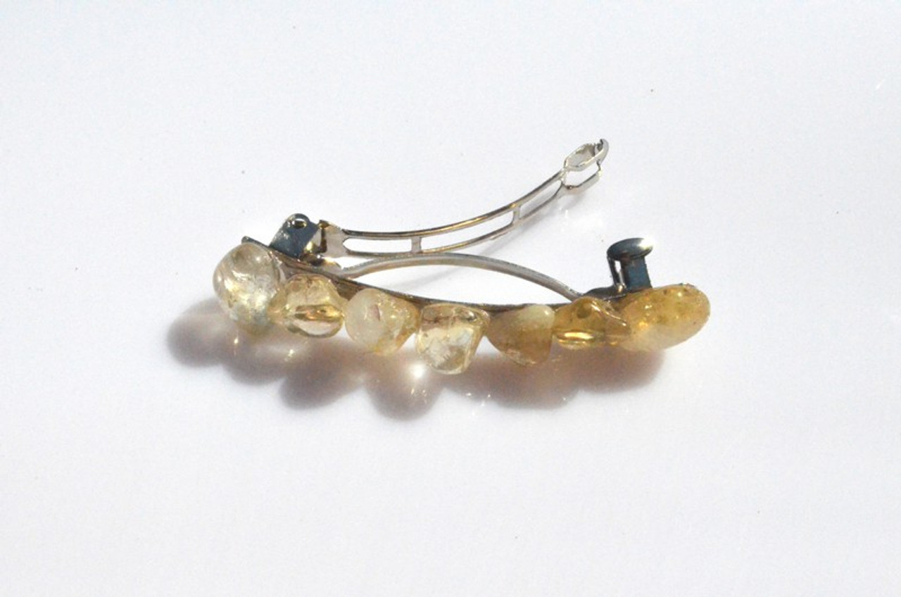 Citrine Stone French Barrette