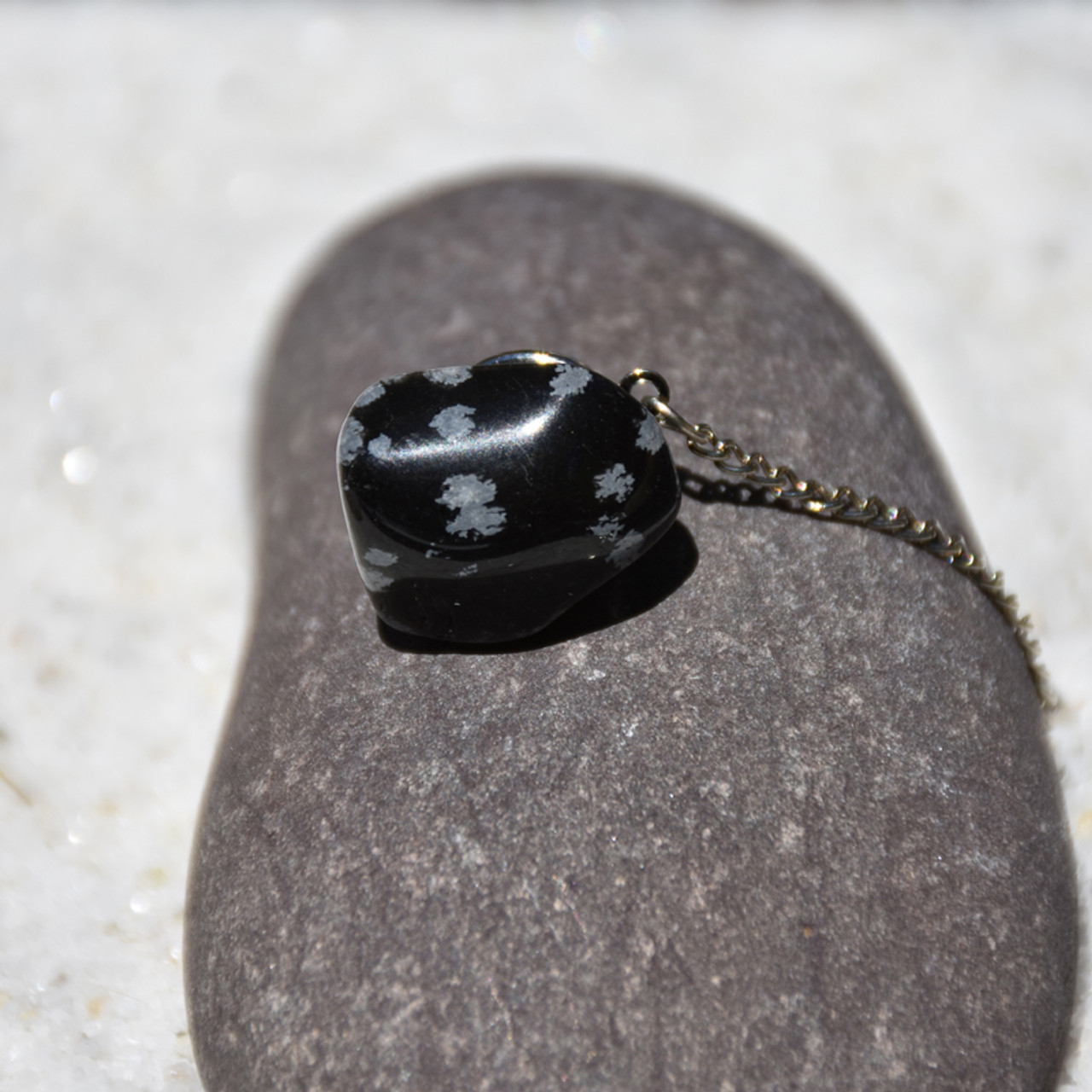 Snowflake Obsidian Tie Tack