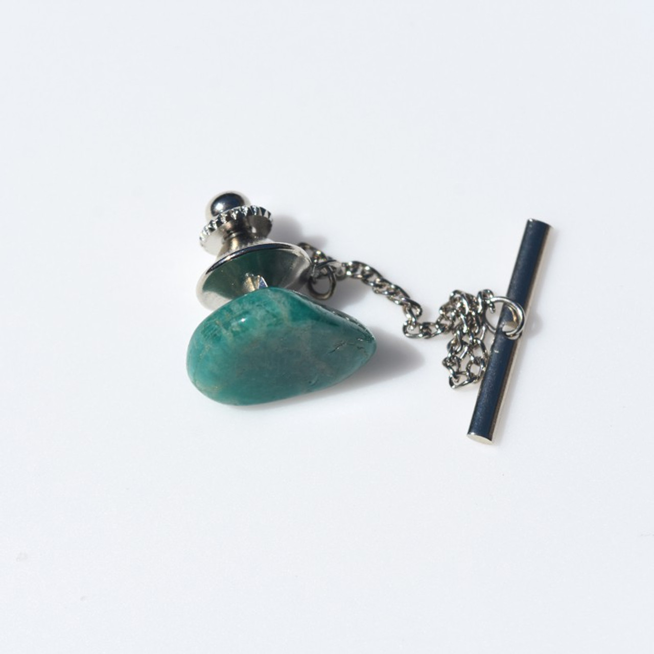 Amazonite Stone Tie Tack