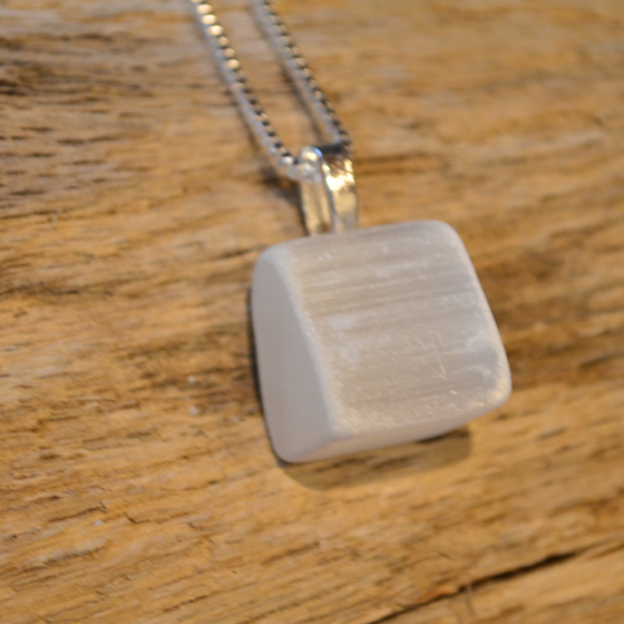 Selenite Stone Necklace