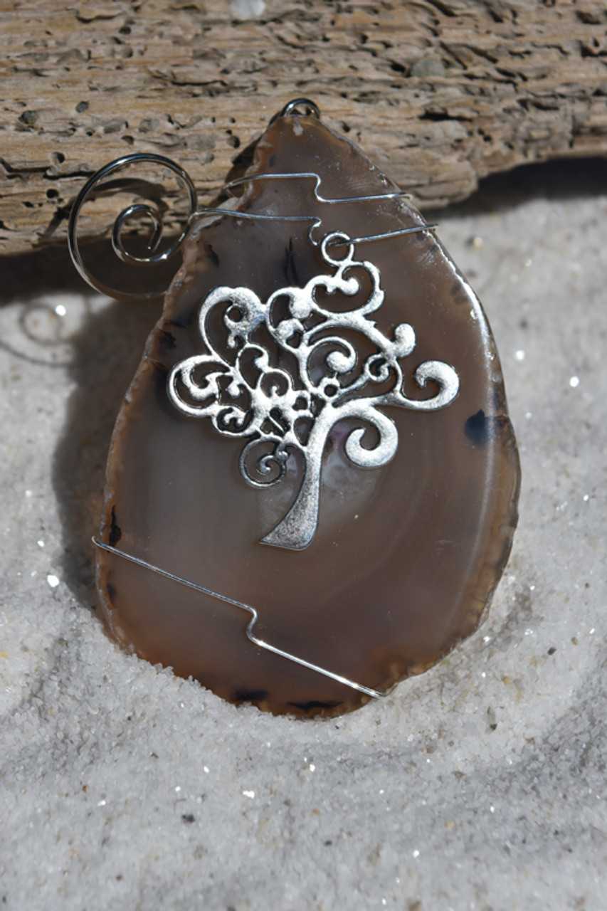Winding Wire Wrapped Tree of Life Ornament