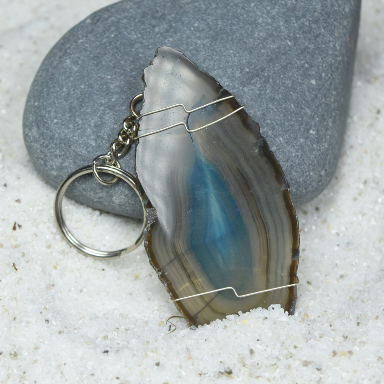 wire wrapped agate slice