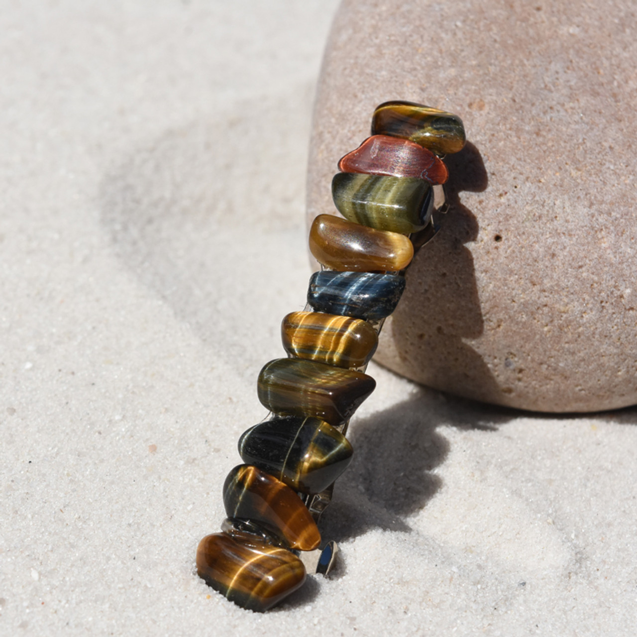 Tiger's Eye Stone Hair Clip