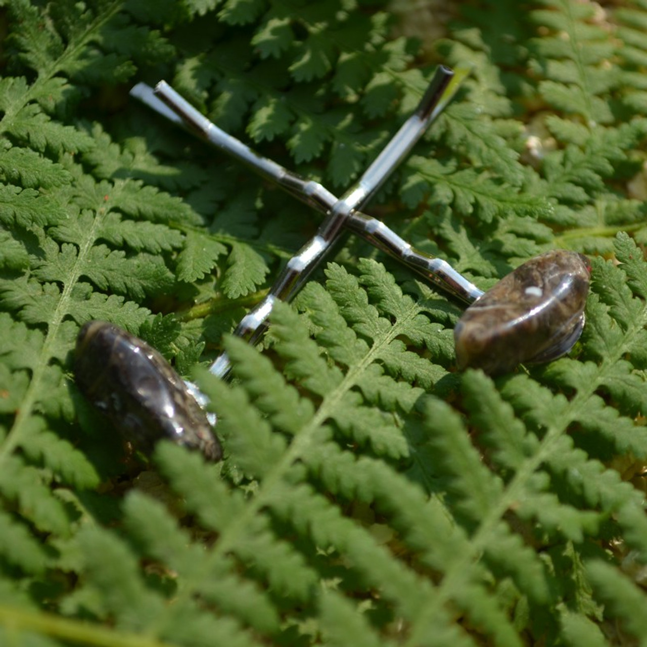 Turritella Stone Hair Pins