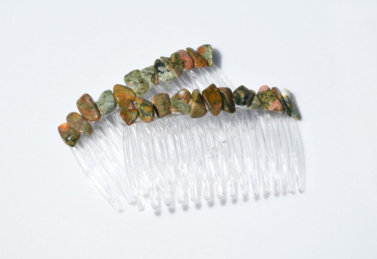 Rhyolite Stone Hair Combs