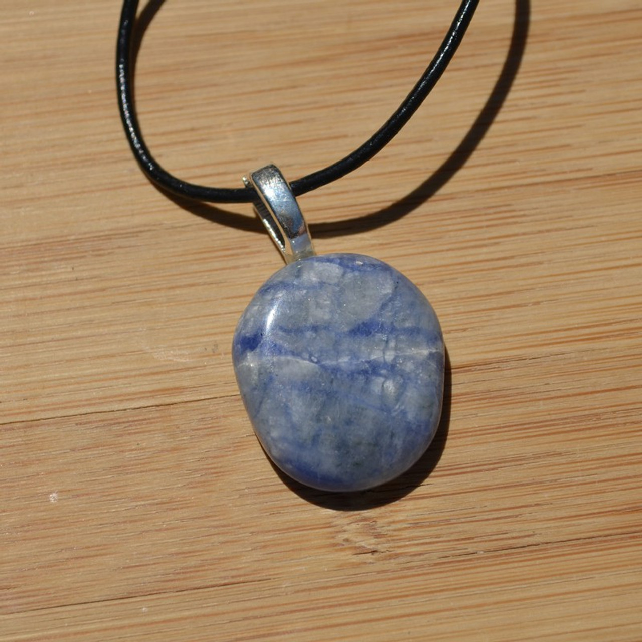 Sodalite Palm Stone Pendant