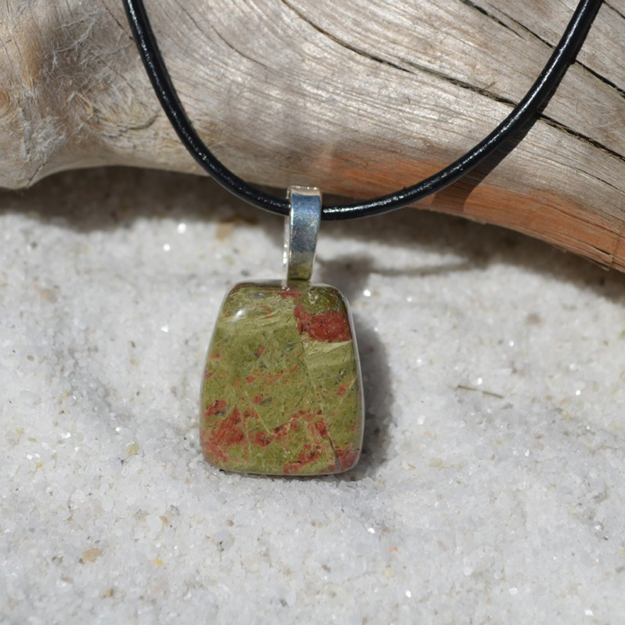 Unakite Jasper Stone Pendant