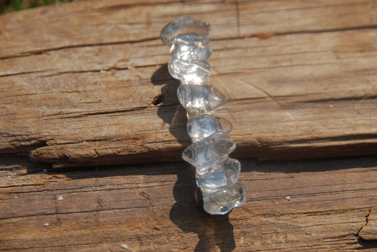 Crystal Quartz  Stone  Hair Clip