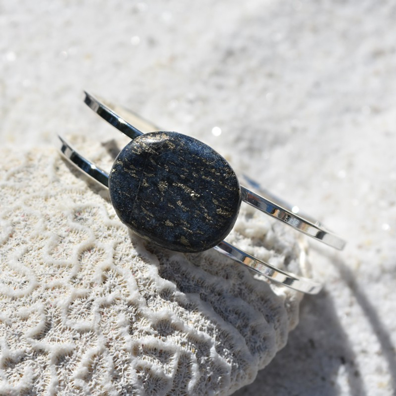 Lapis Lazuli Palm Stone Bracelet