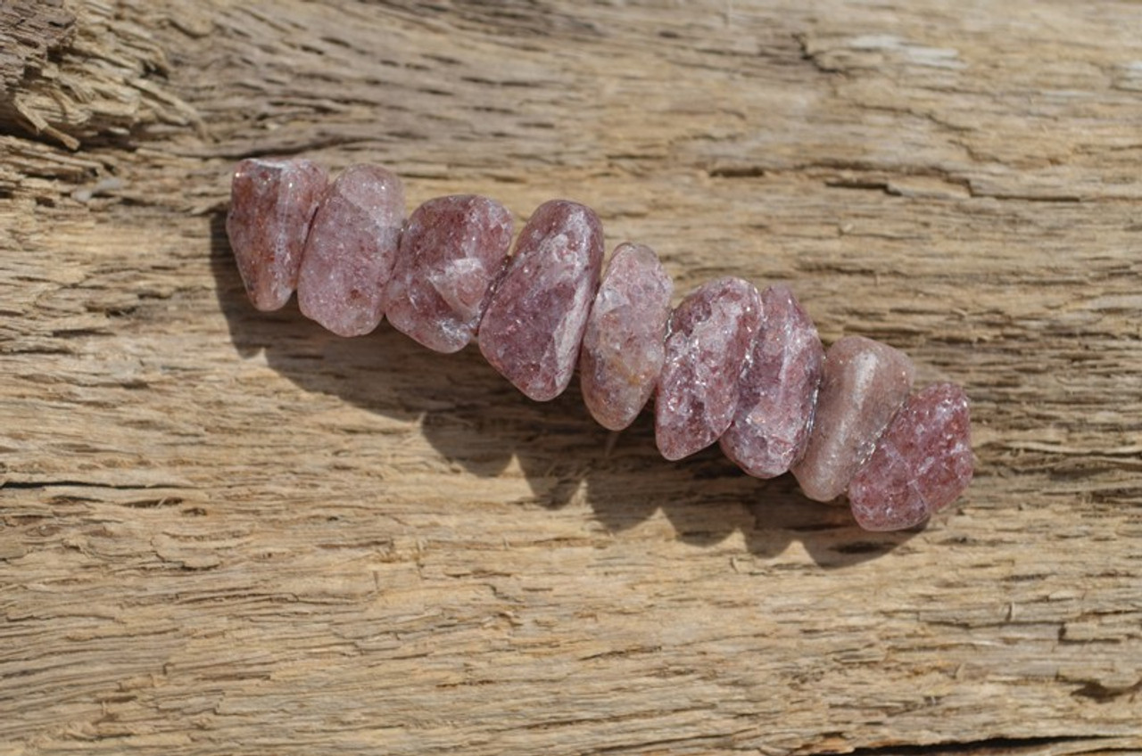 Pink Aventurine Stone French Barrette - 60 mm - Made to Order