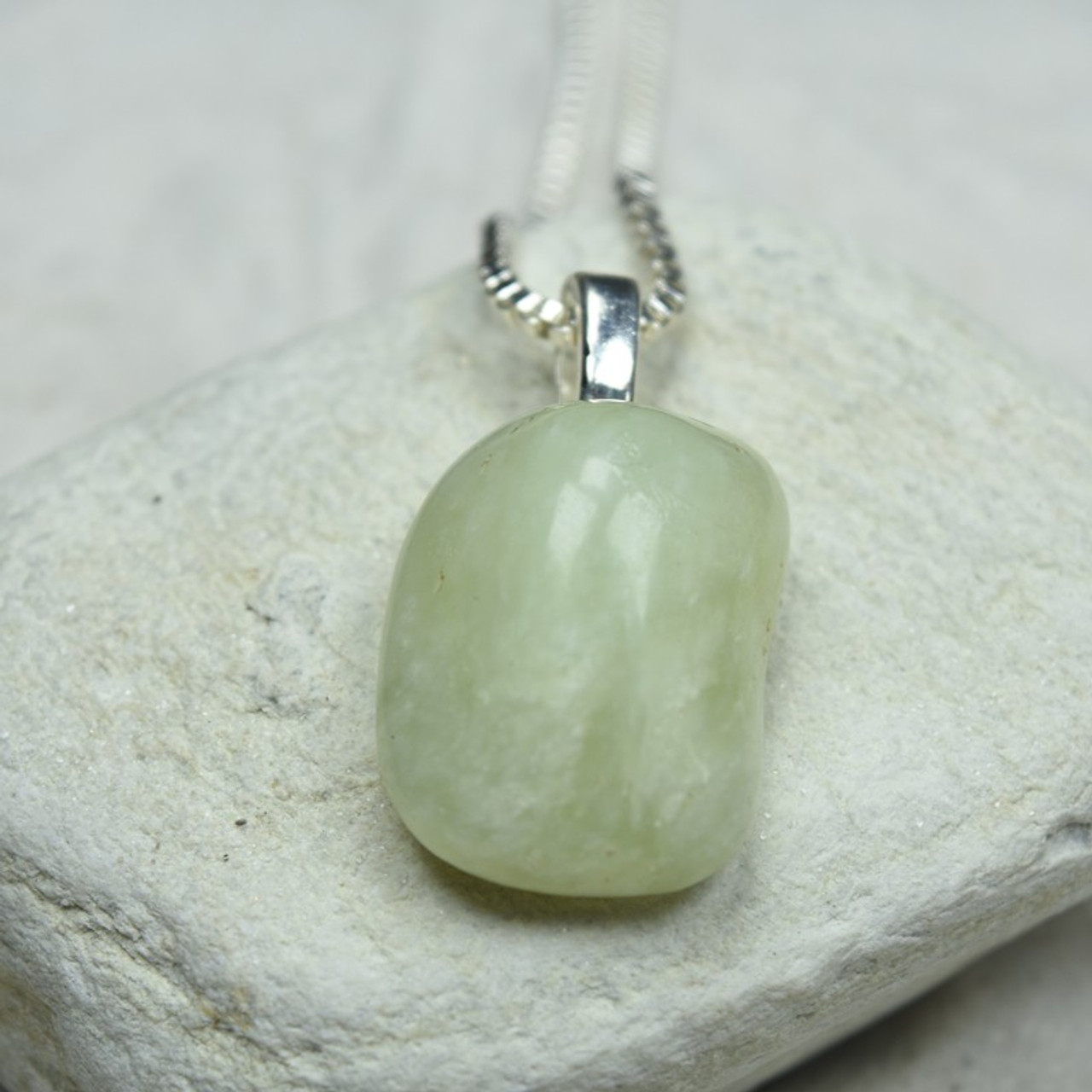 Nephrite Jade Leaf Pendant - Bopies Diamonds & Fine Jewelry