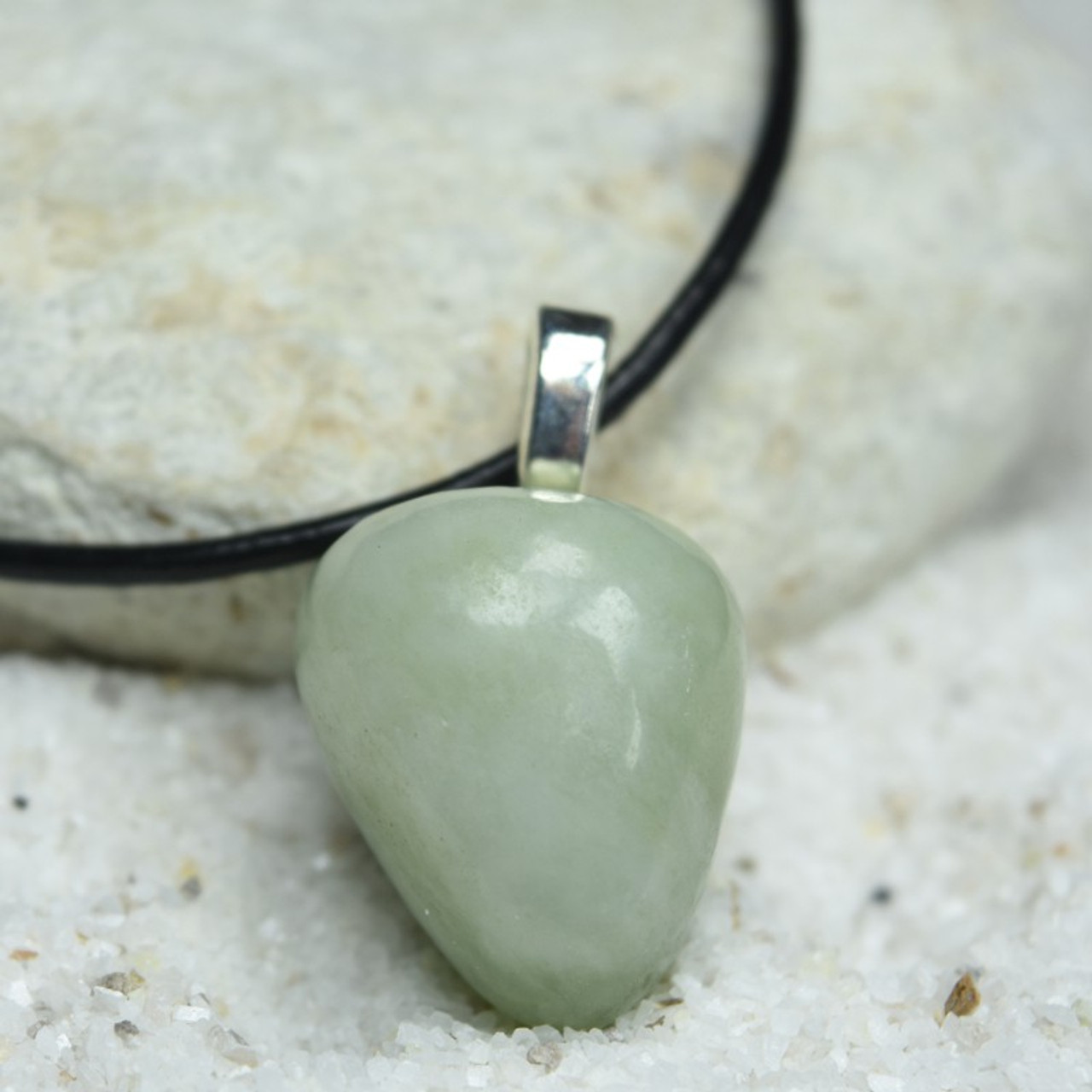 REIKI CRYSTAL PRODUCTS Green Jade Pendant Guava Shape Pendant for Reiki  Healing and Crystal Healing Stone Pendant Jade Sterling Silver Pendant  Price in India - Buy REIKI CRYSTAL PRODUCTS Green Jade Pendant