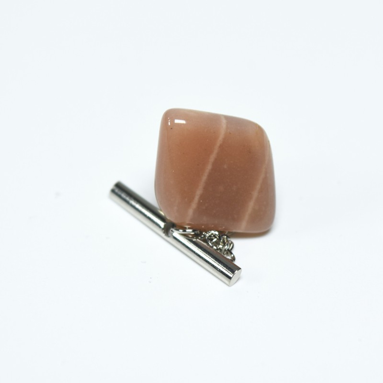 Peach Moonstone Tie Tack