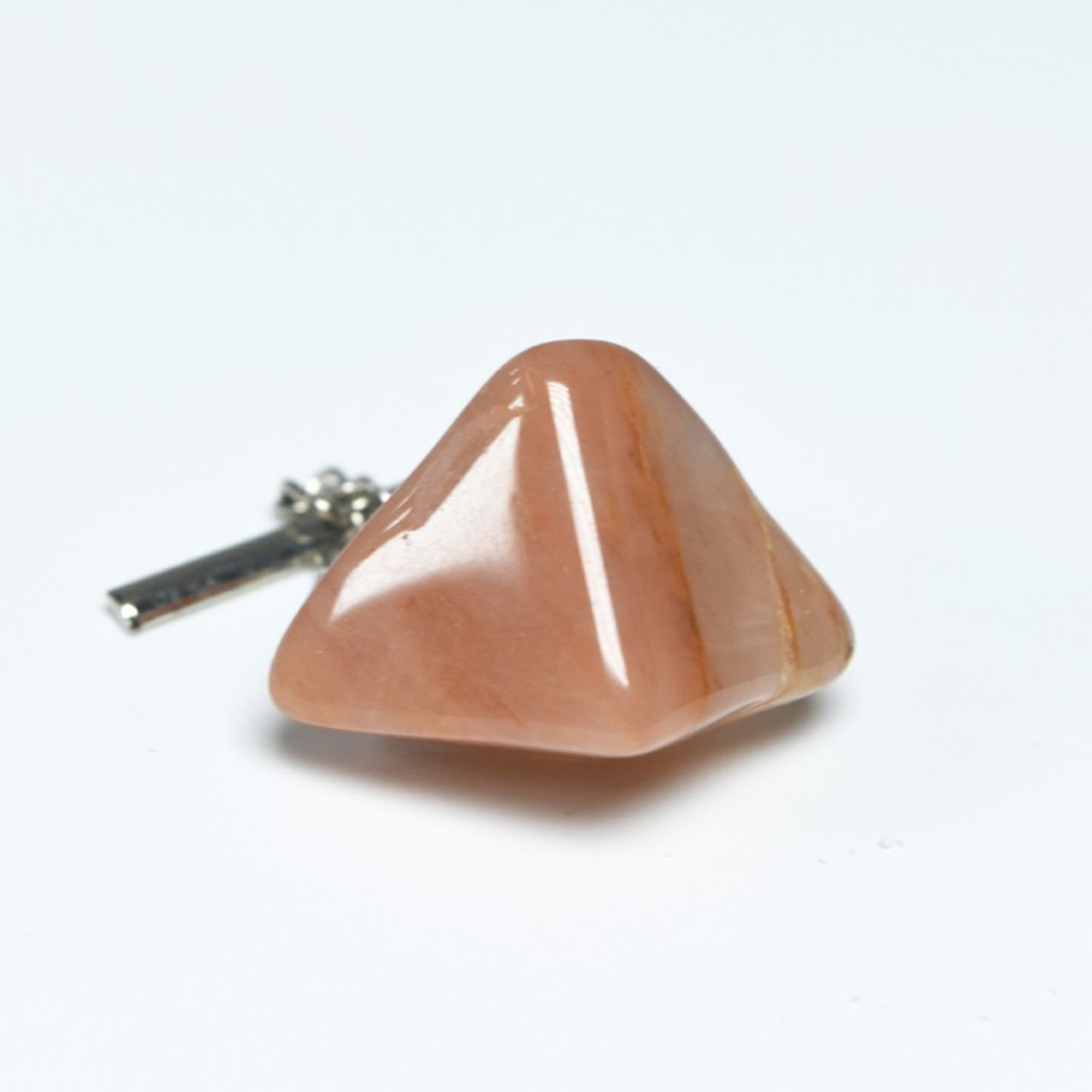 Peach Quartz Stone Tie Tack