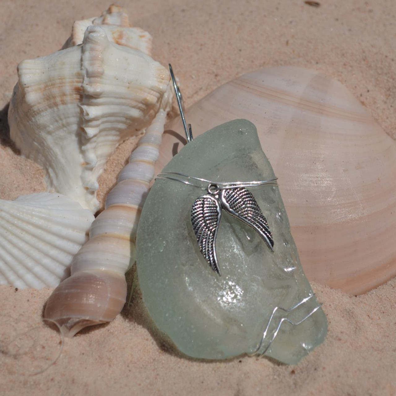 Wire Wrapped Angel Wings Christmas Ornament