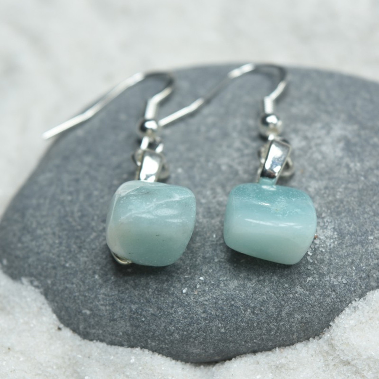  Amazonite Stone  Earrings 