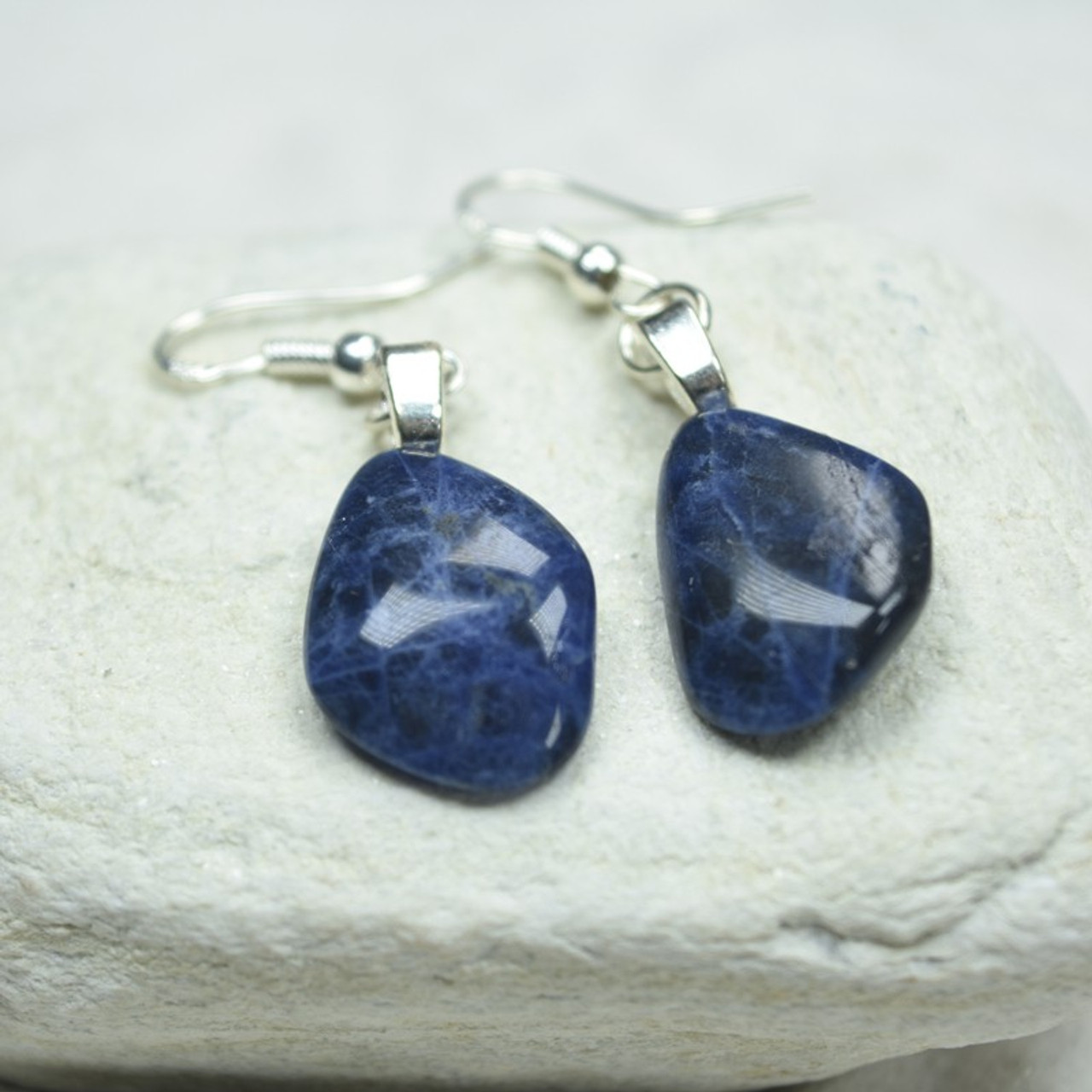 Sodalite Dangling Earrings