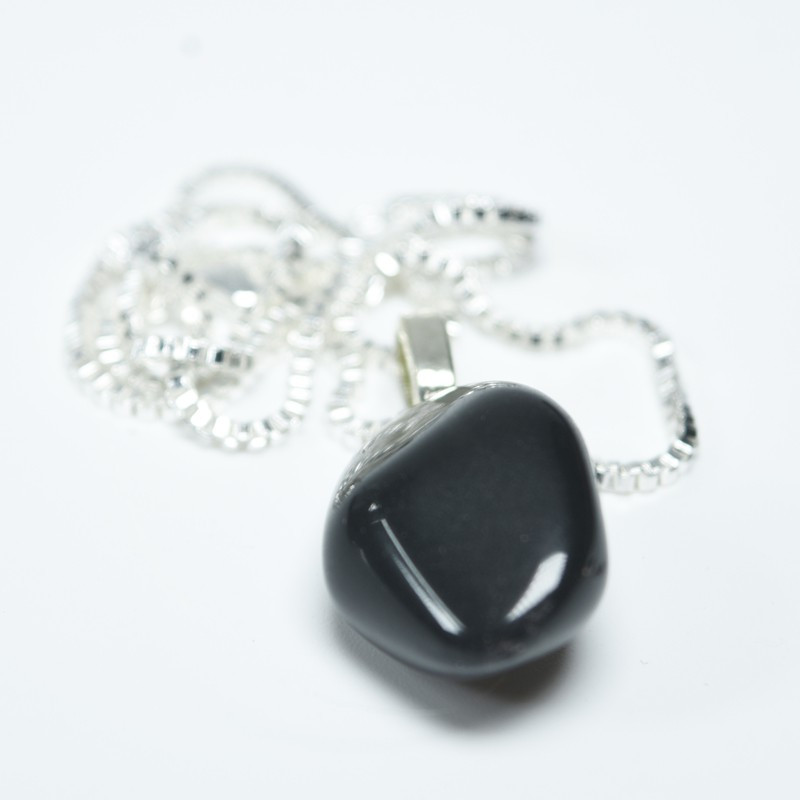 Apache Tears Stone Pendant and Necklace - Made to Order