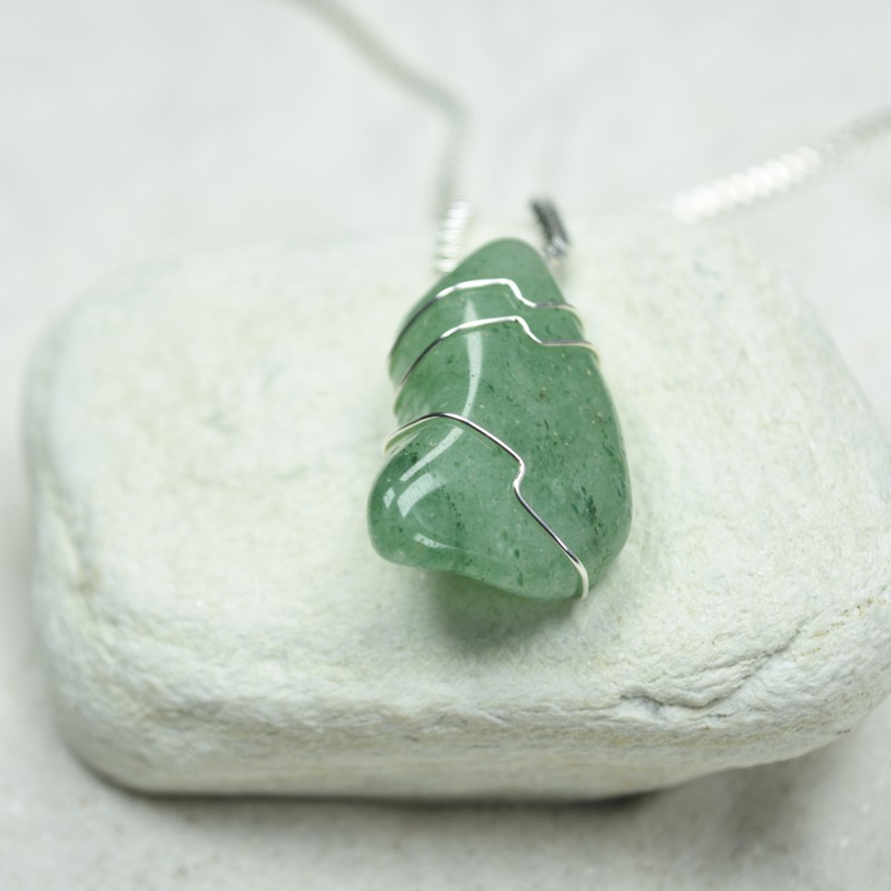 Buy Green Aventurine Necklace Green Aventurine Pendant Healing Crystal  Necklace Polished Point Pendant Green Aventurine Point Necklace Online in  India - Etsy