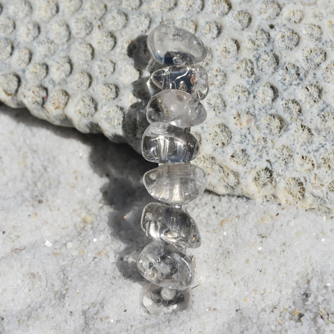 Crystal Quartz Stone Hair Clip