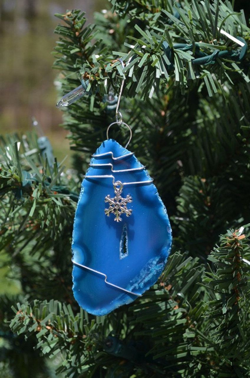 Wire Wrapped Snowflake Christmas Ornament