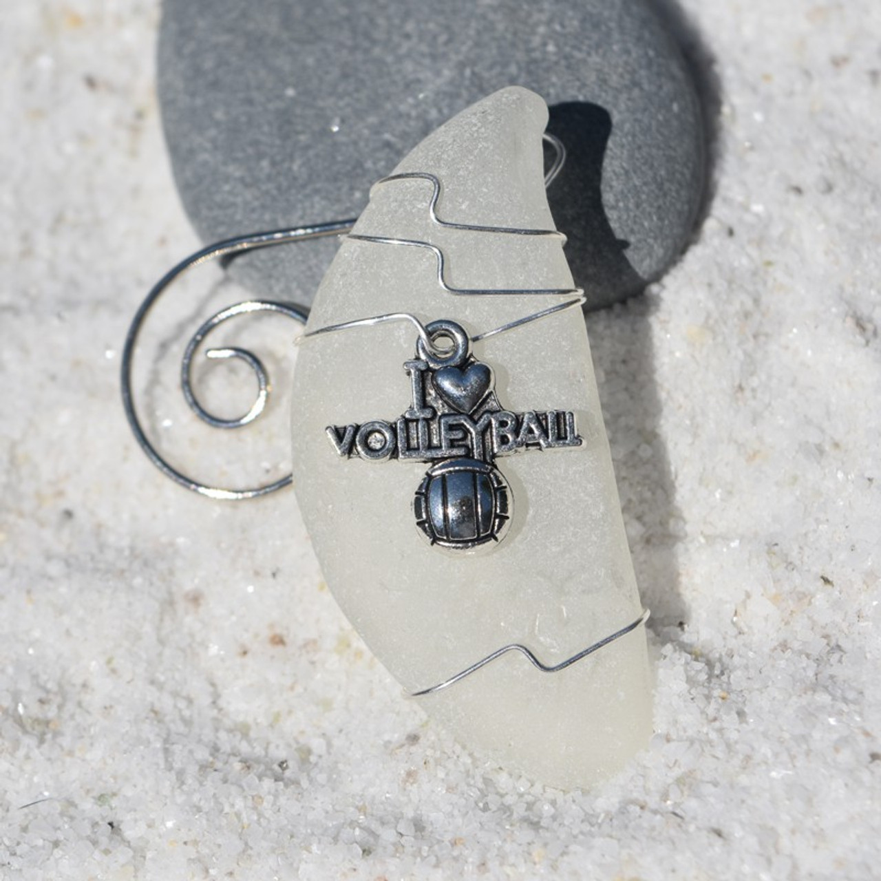  I Love Volleyball Ornament