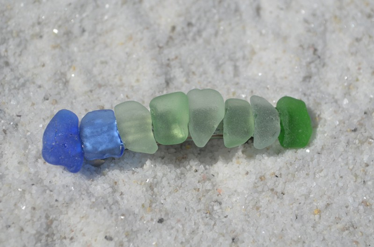 Colorful Sea Glass Hair Clip