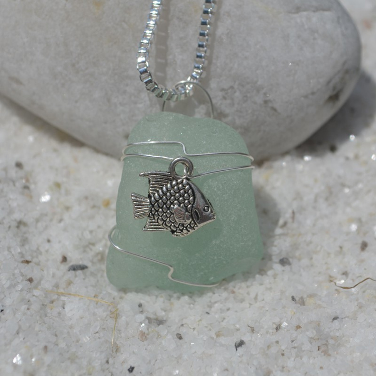 Fish Pendant and Necklace