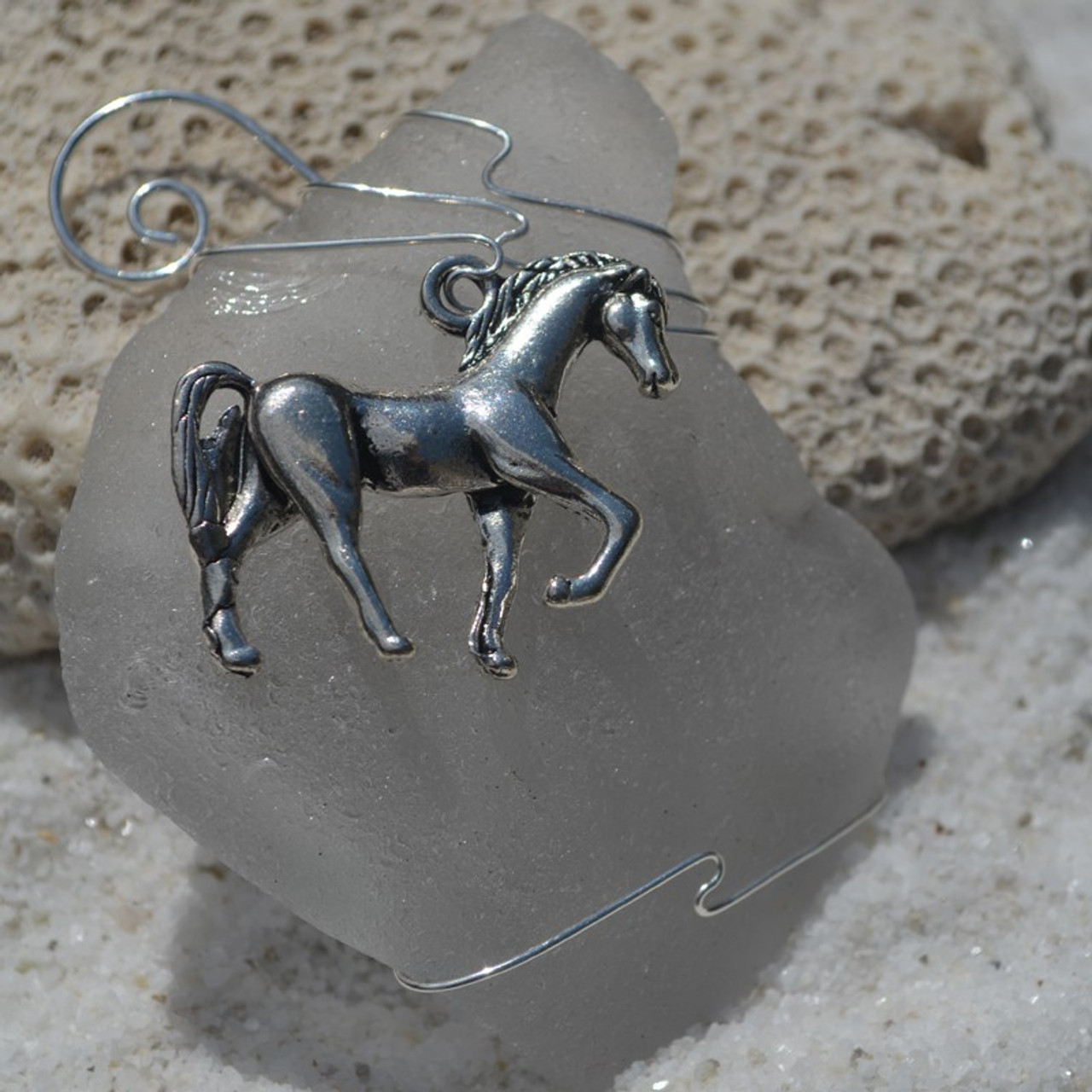 Wire Wrapped Horse Ornament