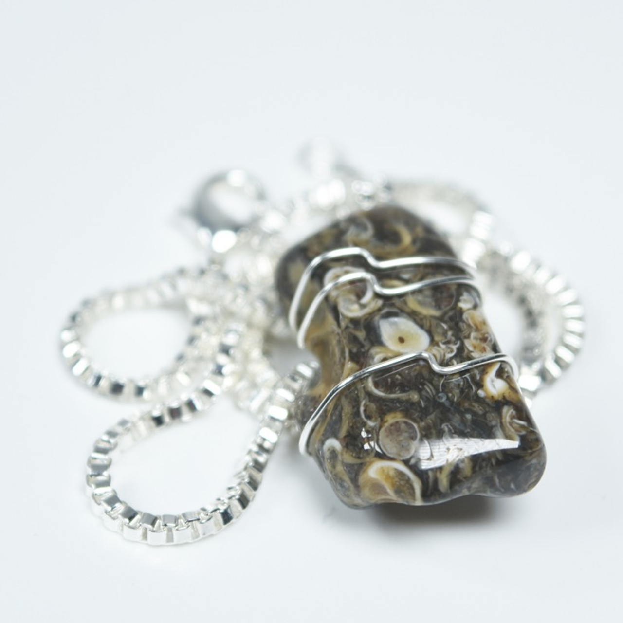 Turritella Stone Necklace