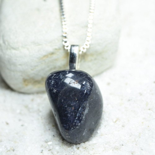 Iolite Stone Pendant