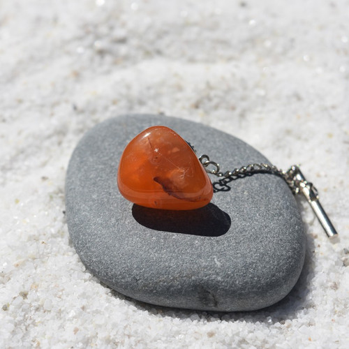 Carnelian Stone Tie Tack