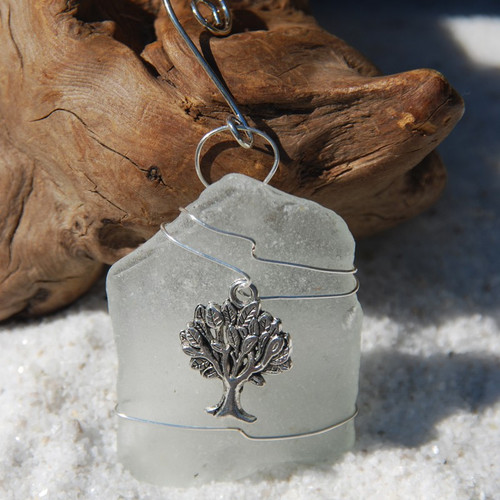 Tree Sea Glass Ornament