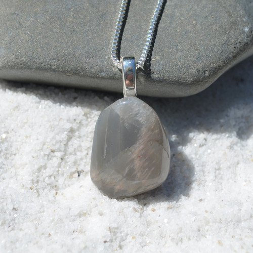Black Moonstone Necklace