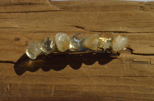 Citrine Stone French Barrette