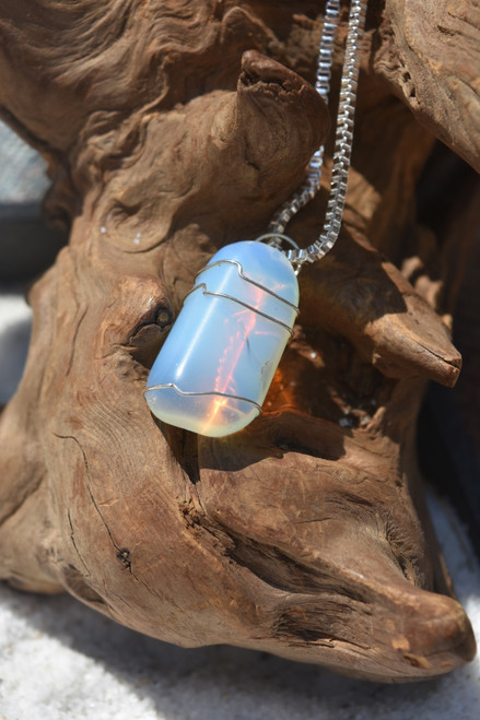 Pretty Opalite Stone Necklace